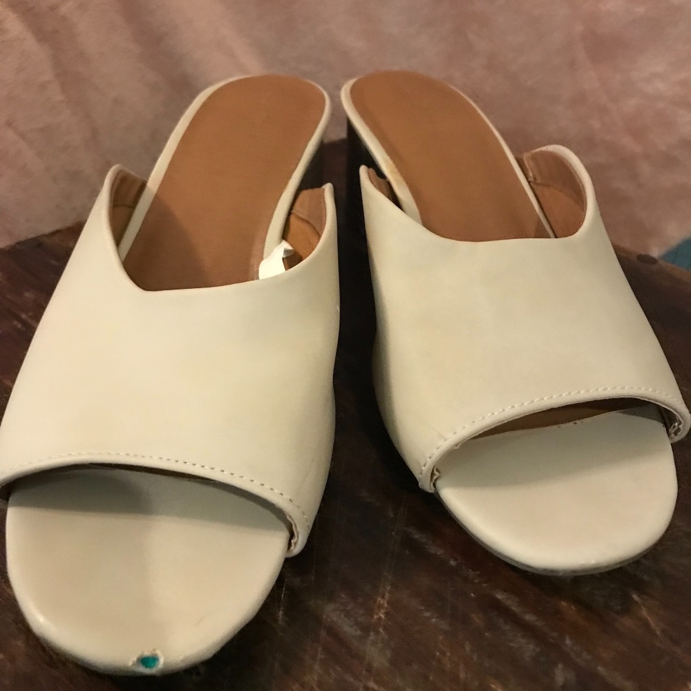 Bone color shoes